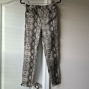 Zara snake print pants